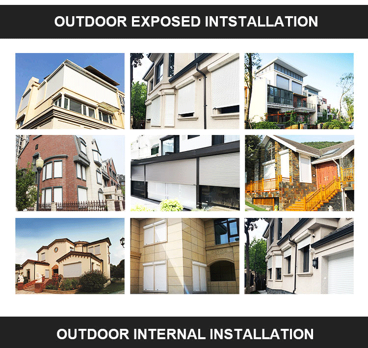 outdoor exposed installation